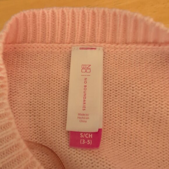 No Boundaries Pink, Sweet Ugly Christmas Sweater Sz S - Picture 8 of 9